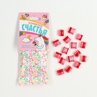 Леденцы в пакете с европодвесом &laquo;Конфетки счастья&raquo; вкус малина 30 г