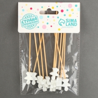 Шпажки деревянные &laquo;Ангелочек&raquo;, 12 см, набор 12 шт.