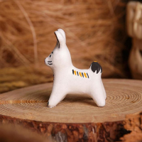 Сувенир «Зайка», белый, серый, 3,5×4×5,5 см, каргопольская игрушка, микс Сувенир «Зайка», белый, серый, 3,5×4×5,5 см, каргопольская игрушка, микс