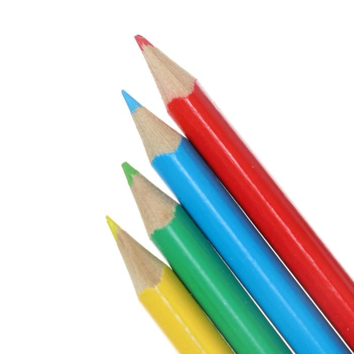 Карандаши Calligrata Карандаши Calligrata "Машинка", 12 цветов, МИНИ, корпус деревянный, треугольный