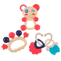 Набор погремушек - прорезывателей &laquo;Растем вместе&raquo;, 8 шт., цвет МИКС, Крошка Я