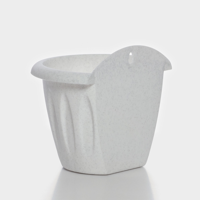 Кашпо настенное «Фелиция», 1 л, d=16 см, цвет мраморный Кашпо настенное «Фелиция», 1 л, d=16 см, цвет мраморный