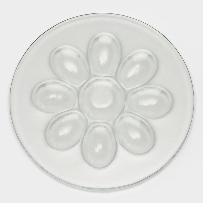 Подставка стеклянная для яиц &laquo;Авис&raquo;, d=22 см, 9 ячеек