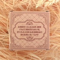 Подкова домовой &laquo;Здесь живёт счастье&raquo;, 7 х 7 см