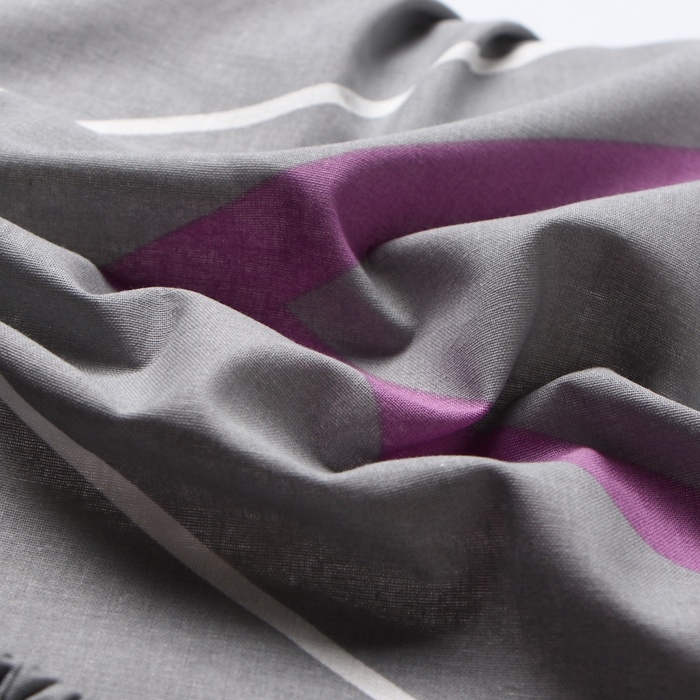 Простыня на резинке Этель Простыня на резинке Этель "Сиренево-серые зигзаги" 140*200*25, 100% хлопок, поплин, 125г/м2