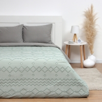 Покрывало LoveLife Tufting: Орнамент цв.зеленый, 150*220&plusmn;5см, микрофайбер, 100% п/э