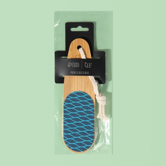 Пилка для ног «BAMBOO», наждачная, двусторонняя, с подвесом, 18 см, бамбуковая Пилка для ног «BAMBOO», наждачная, двусторонняя, с подвесом, 18 см, бамбуковая