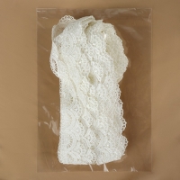 Кружево гипюровое, 35 мм &times; 11 &plusmn; 1 м, цвет айвори