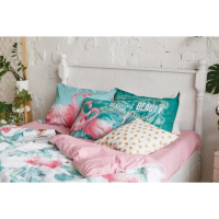 Постельное бельё "Этель" 2 сп Фламинго 175х215 см, 200х220 см, 50х70+3 см - 2 шт Постельное бельё "Этель" 2 сп Фламинго 175х215 см, 200х220 см, 50х70+3 см - 2 шт