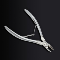 Кусачки маникюрные для кутикулы &laquo;Premium satin&raquo;, матовые, двойная пружина, 12 см, длина лезвия - 6 мм, цвет серебристый