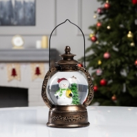 Фигура светодиодная "Снеговик" 20х14х11 см, батарейки ААx3 (не в комплекте), USB, свечение тёплое белое