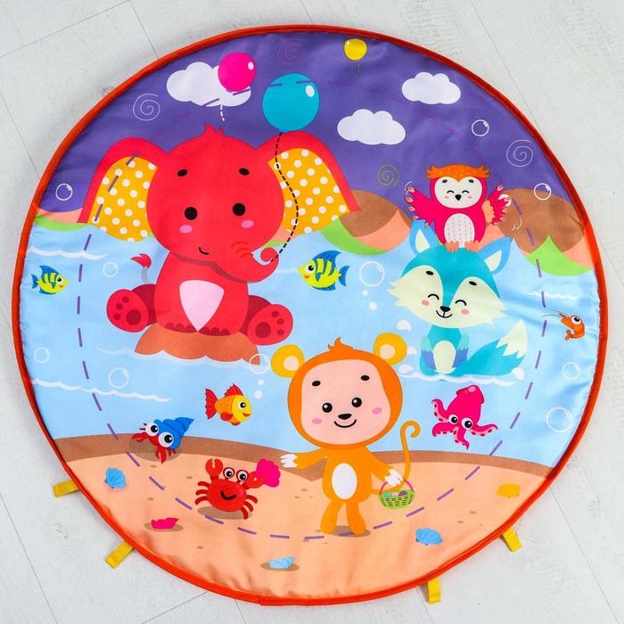 Развивающий коврик &laquo;Игра малыша&raquo;, с пианино, круглый, розовый