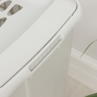 Корзина бельевая с крышкой &laquo;Молетта&raquo;, 45 л, 43&times;32&times;48 см, цвет светло-серый