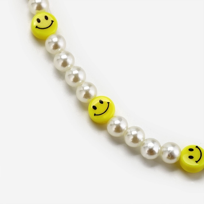 Брелок бусы для ключей &laquo;Смайл&raquo;, 15 х 3.4 см