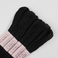 Набор ниток мулине №310, 8 &plusmn; 1 м, 6 шт, цвет чёрный