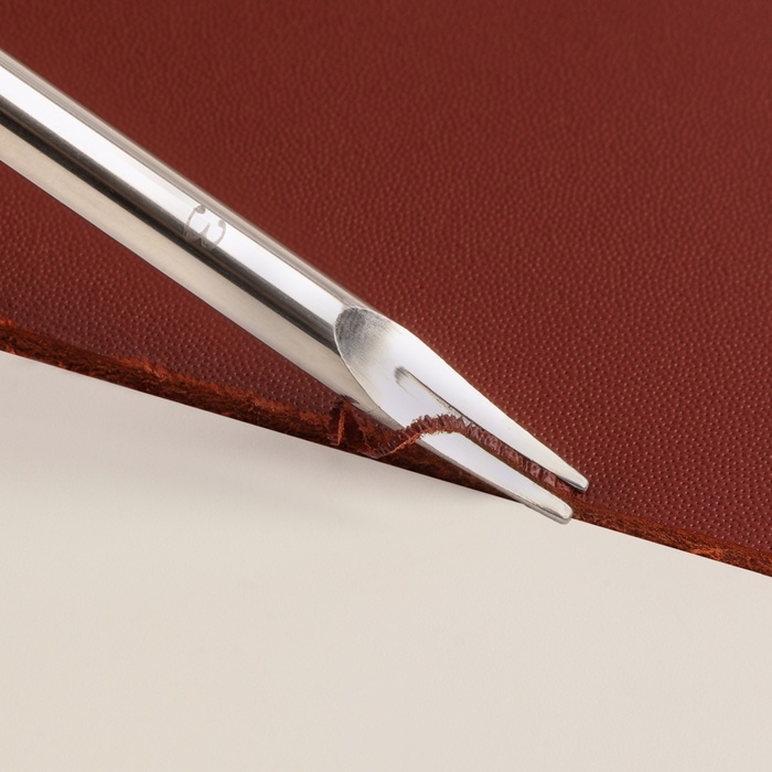 Торцбил-кромкорез для кожи, шаг 1 мм, 14,6 &times; 2,5 см