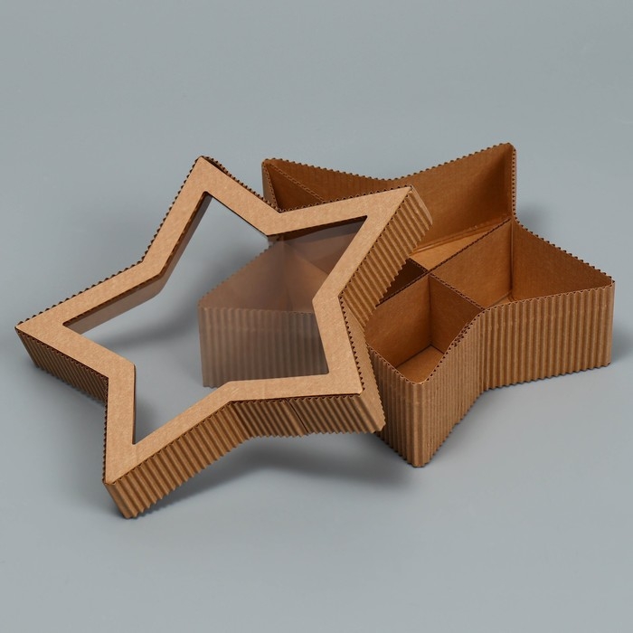 Коробка подарочная, кондитерская упаковка &laquo;Звезда&raquo;, 23 х 13 х 5 см