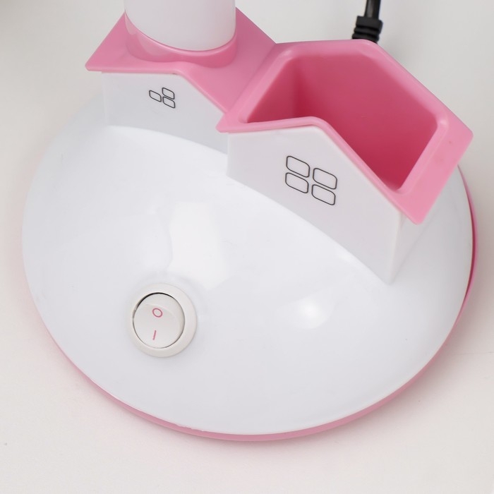 Настольная лампа Настольная лампа "Домик" Е27 40Вт розовый 14х14х35 см