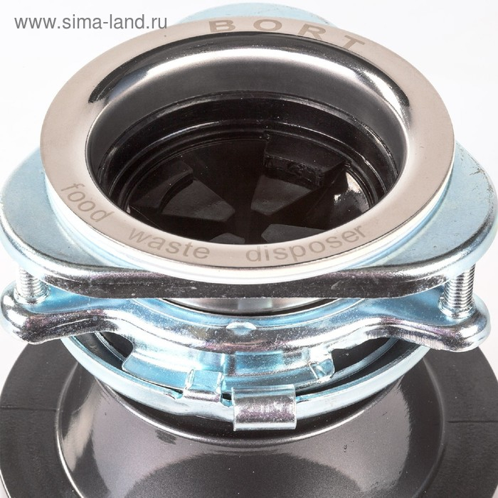 Измельчитель пищевых отходов Bort TITAN 4000, 390 Вт, 3 ступени, 4.2 кг/мин, 90 мм, серый