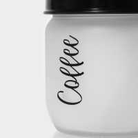 Банка стеклянная для сыпучих продуктов Herevin Coffee, 425 мл Банка стеклянная для сыпучих продуктов Herevin Coffee, 425 мл