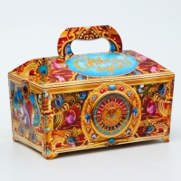 Новый год. Подарочная коробка Новогодняя Сундук обновленный "Драгоценный" 25 х 15 х 15,5 см. Новый год. Подарочная коробка Новогодняя Сундук обновленный "Драгоценный" 25 х 15 х 15,5 см.