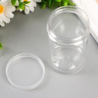 Баночка для скрапбукинга пластик "Цилиндр" 100 мл прозрачная 9х5,2х5,2 см Баночка для скрапбукинга пластик "Цилиндр" 100 мл прозрачная 9х5,2х5,2 см