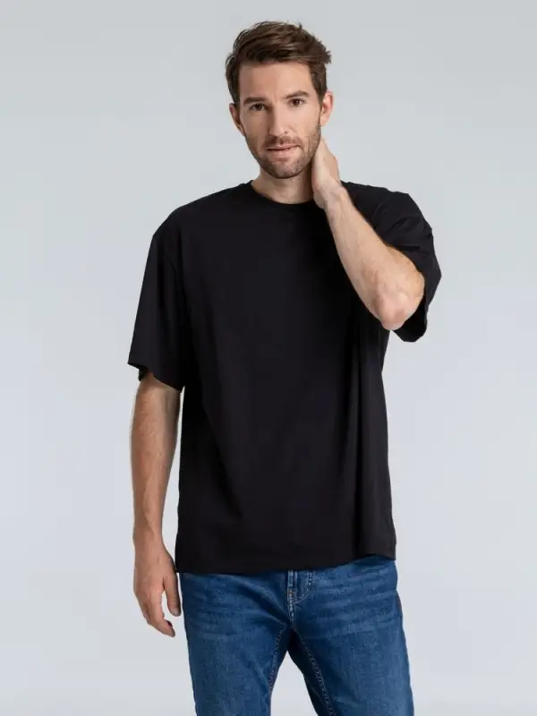 Футболка оверсайз &laquo;Чистая соль&raquo;, черная, размер XS/S (44-46)