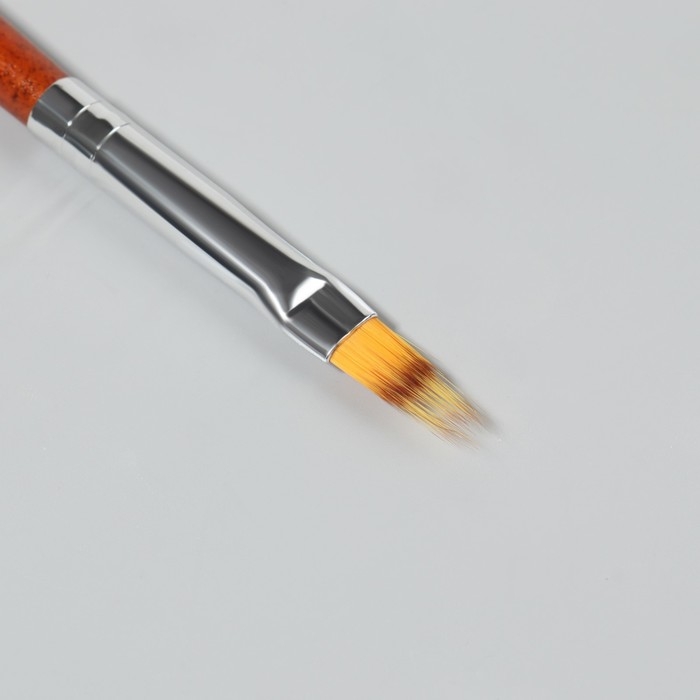 Кисть для дизайна ногтей &laquo;Градиент&raquo;, 19 см, ворс 5 &times; 12 мм, цвет коричневый