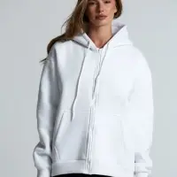 Толстовка унисекс оверсайз Zippy, белая, размер XL/XXL Толстовка унисекс оверсайз Zippy, белая, размер XL/XXL