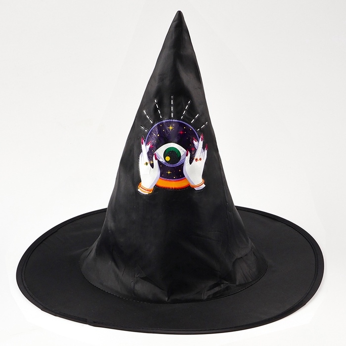Карнавальный набор &laquo;Тёмная ведьма&raquo;: шляпа, воротник
