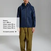 Куртка унисекс Nordvind DWR, темно-синяя, размер S