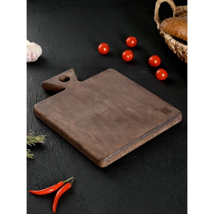 Доска разделочная для подачи Wild Kitchen, 27&times;22&times;2.5 см, граб темный