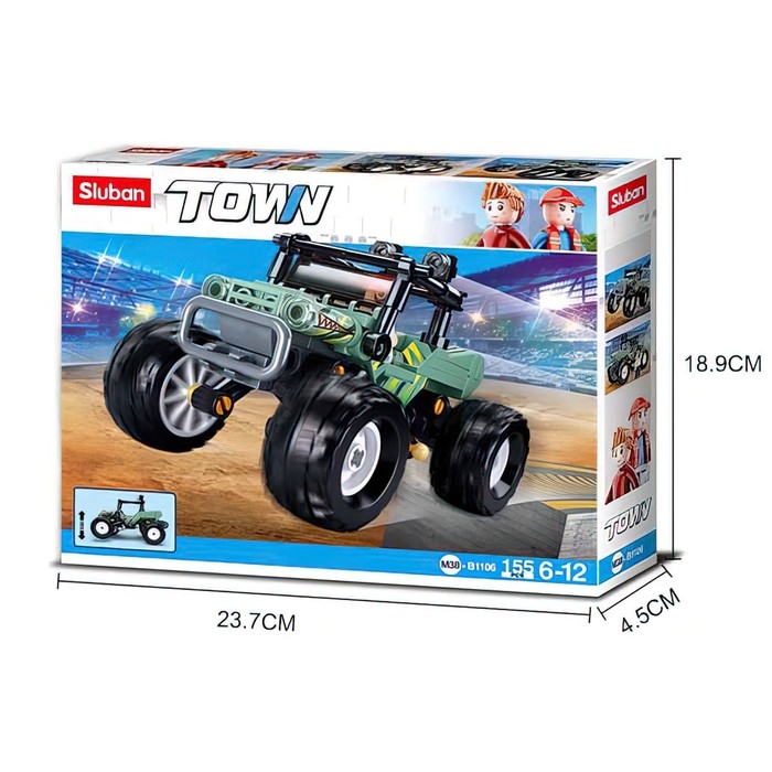 Конструктор внедорожник &laquo;Бигфут&raquo; Sluban Город, 155 деталей, 6+