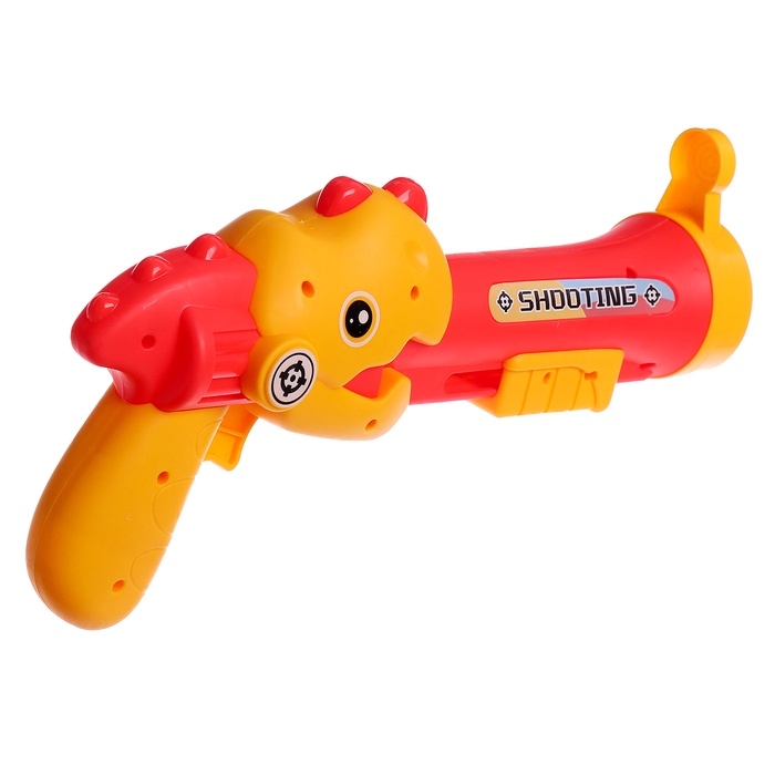 Пистолет Пистолет " Дино", стреляет мягкими пульками и шариками МИКС