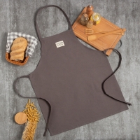 Фартук Этель Kitchen 60х70 см, цв. серый, 100% хл, саржа 220 г/м2 Фартук Этель Kitchen 60х70 см, цв. серый, 100% хл, саржа 220 г/м2