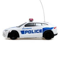 Машина радиоуправляемая &laquo;Полиция&raquo;, работает от батареек, цвет бело-синий