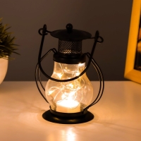 Ночник "Лампа" LED 1хCR2032 черный 10х7х13см RISALUX Ночник "Лампа" LED 1хCR2032 черный 10х7х13см RISALUX