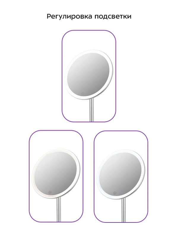 Косметическое зеркало с подсветкой КТ-4126 - 5 Вт Косметическое зеркало с подсветкой КТ-4126 - 5 Вт