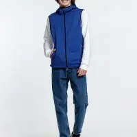 Жилет с капюшоном унисекс Gotland, синий, размер M