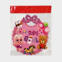 Декоративное украшение (подвеска) "Baby Girl" 28,5х24,5 см, цв. розовый Декоративное украшение (подвеска) "Baby Girl" 28,5х24,5 см, цв. розовый