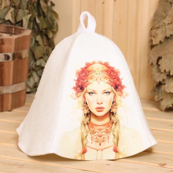 Шапка для бани Шапка для бани "Русская красота"