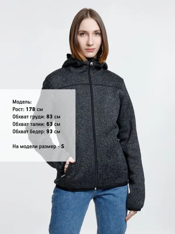 Куртка с капюшоном унисекс Gotland, черная, размер L