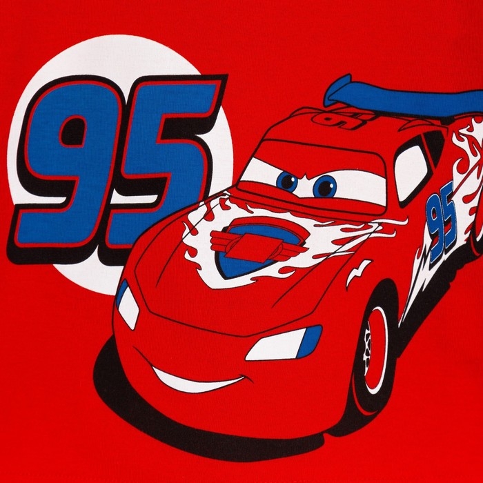 Футболка детская Disney "Тачки", рост 98-104 (30), красный
