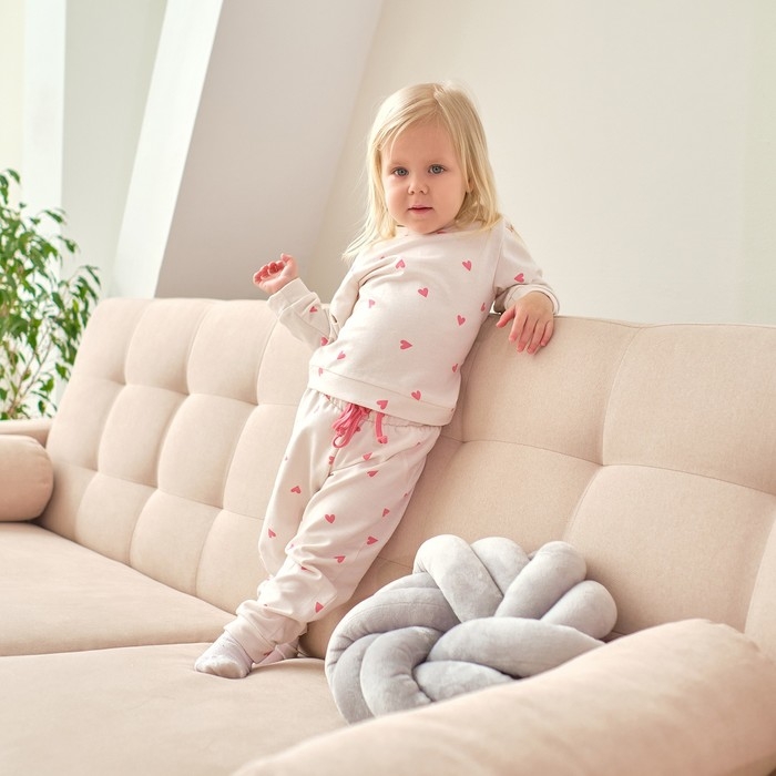 Комплект: джемпер и брюки Крошка Я &laquo;Зайчик&raquo;, рост 74-80 см, цвет бежевый