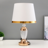 Настольная лампа с подсветкой "Сэбия" Е27 40Вт золото 26х26х45 см Настольная лампа с подсветкой "Сэбия" Е27 40Вт золото 26х26х45 см