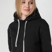 Толстовка с капюшоном Unit Kirenga Heavy черная, размер XS