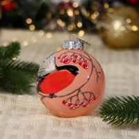 Шар "Сказочный снегирь 2", 80 мм., в подарочной упаковке Шар "Сказочный снегирь 2", 80 мм., в подарочной упаковке