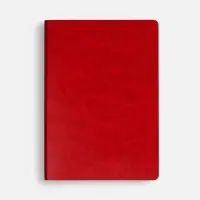 Ежедневник Nebraska Flex, недатированный, красный с золотистым