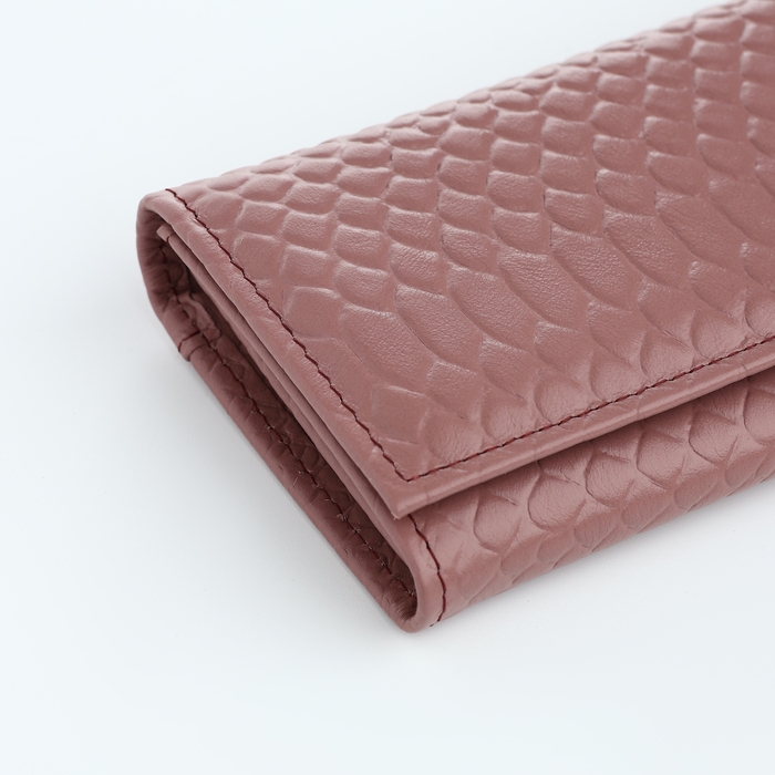 Кошелёк женский на кнопке, TEXTURA, цвет розовый Кошелёк женский на кнопке, TEXTURA, цвет розовый