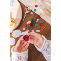 Контейнеры для хранения мелочей, d = 4,5 &times; 2,2 см, 4 шт